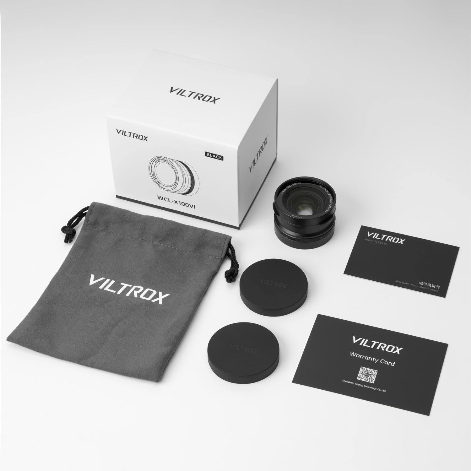 VILTROX WCL-X100VI Objectif Grand Angle 0.8X pour Fujifilm X100VI, X100V, X100F, X100S, X100