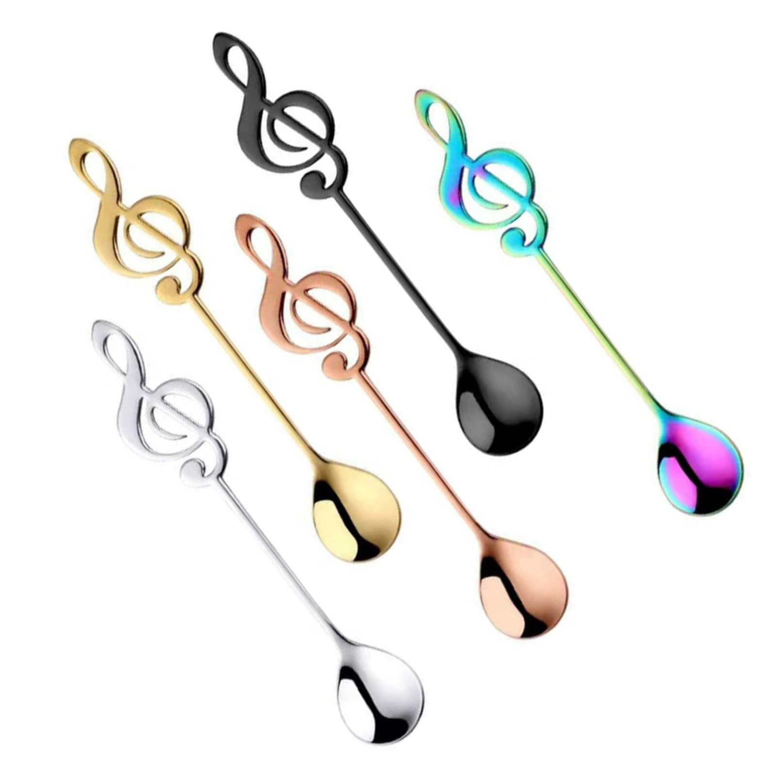 Amazon.co.jp: コーヒースプーン ティースプーン 音符スプーン