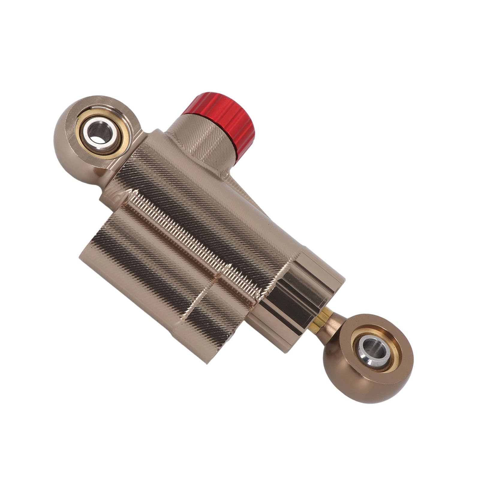 Einstellbarer CNC-Lenkungsdämpfer, Verbesserter Stabilitätsstabilisator für Motorräder, Gold, Universelle Passform, Import-Dämpfungsöl, Bereich von -40 °C Bis 100 °C