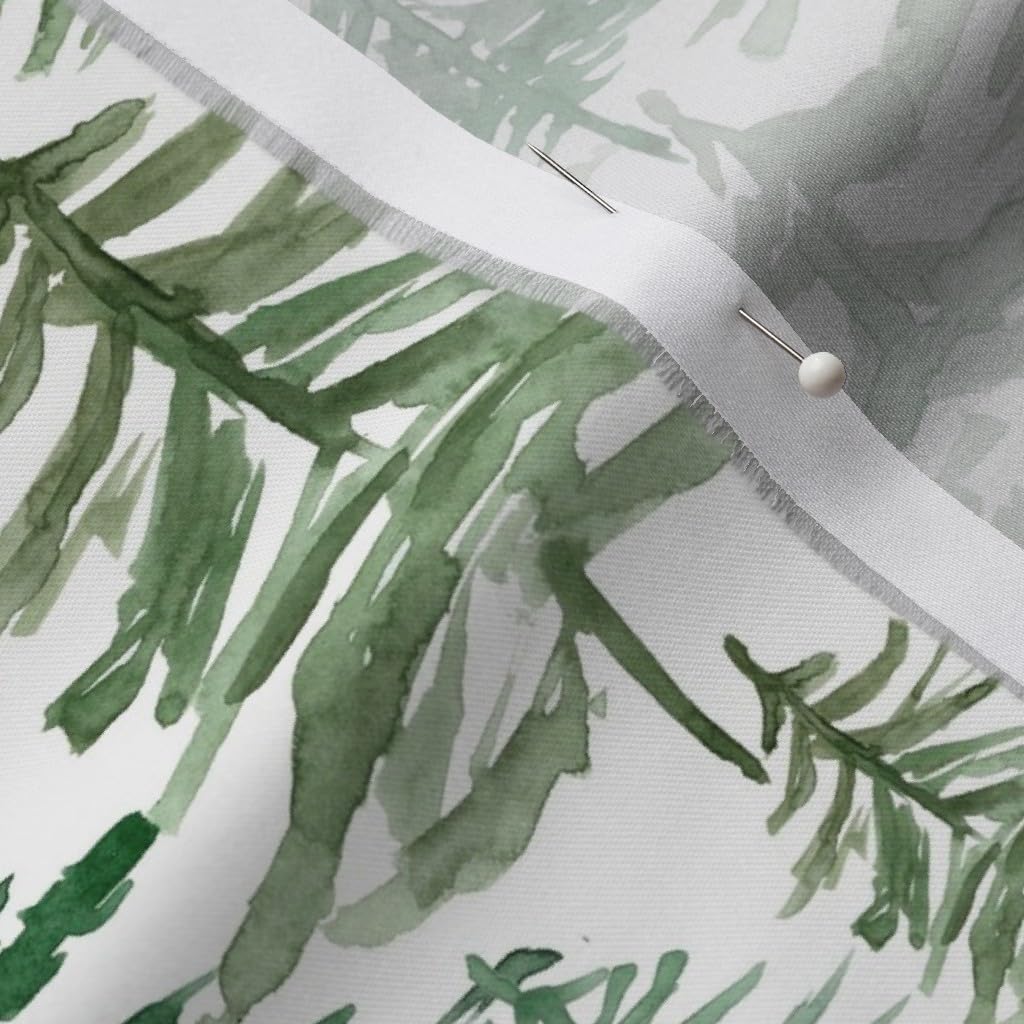 Spoonflower Fabric - Pine Trees Forest Woodland Trees Winter Christmas Fall Xmas Evergreen Printed on Organic Cotton Sateen Fabric by The Yard - Sewing Quilting Apparel Home Decor