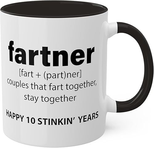 Miniatura 2 de Taza de 10 aniversario, regalos de boda de 10 aniversario para marido, regalos de boda de aniversario de 10 años para esposa, 10 años de matrimonio,