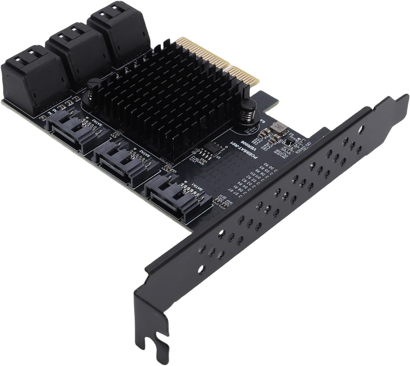 Bewinner PCIe to 9 SATA Expansion Card | 6Gbps Transfer Rate, NCQ/AHCI Support, Compatible with Linux for NAS/PC/Server