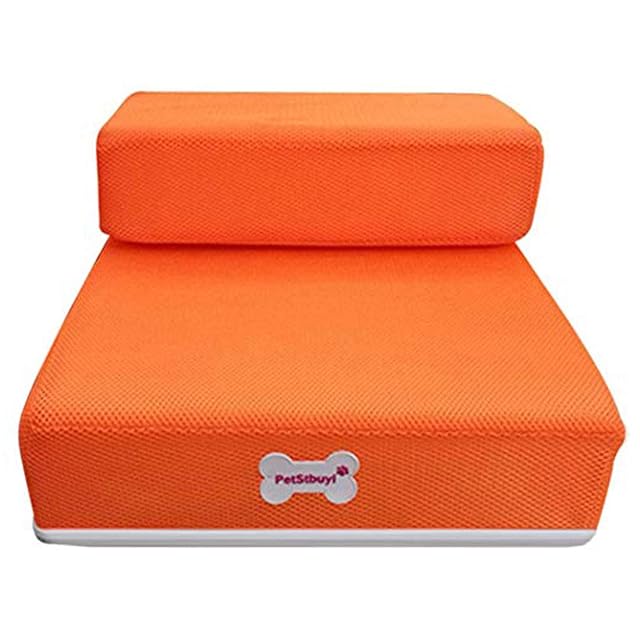 Levoberg - Escalera para perro o gato, plegable, superficie extraíble, malla transpirable, escalera, 2…