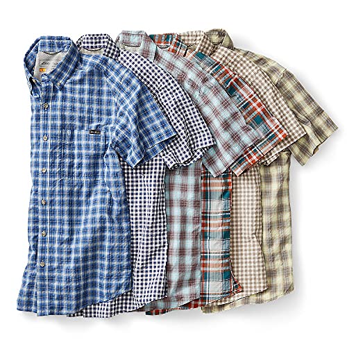 Eddie Bauer Men's Pack It Seersucker Short-Sleeve Shirt, Tangelo, Medium by Eddie Bauer - Used condition - Image 5