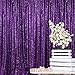 ShinyBeauty Purple Sequin Backdrop 7FTx7FT Photo Booth Backdrop Wedding Backdrop Curtain Purple Sequin Fabric Backdrop Glitter Backdrop Baby Happy Birthday Backdrop