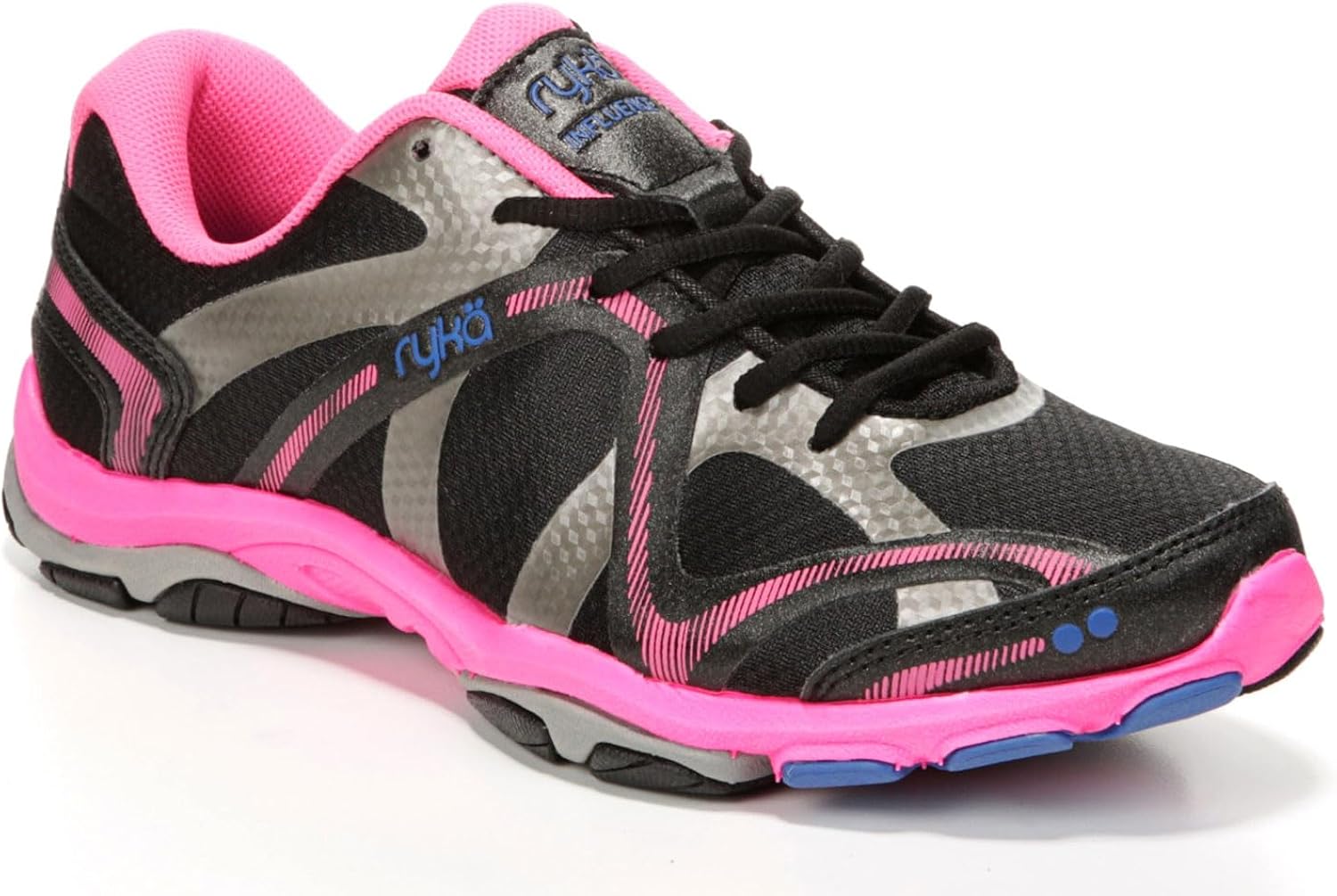 Ryka Women's, Influence Training Shoe 6.5 Wide Black Pink
