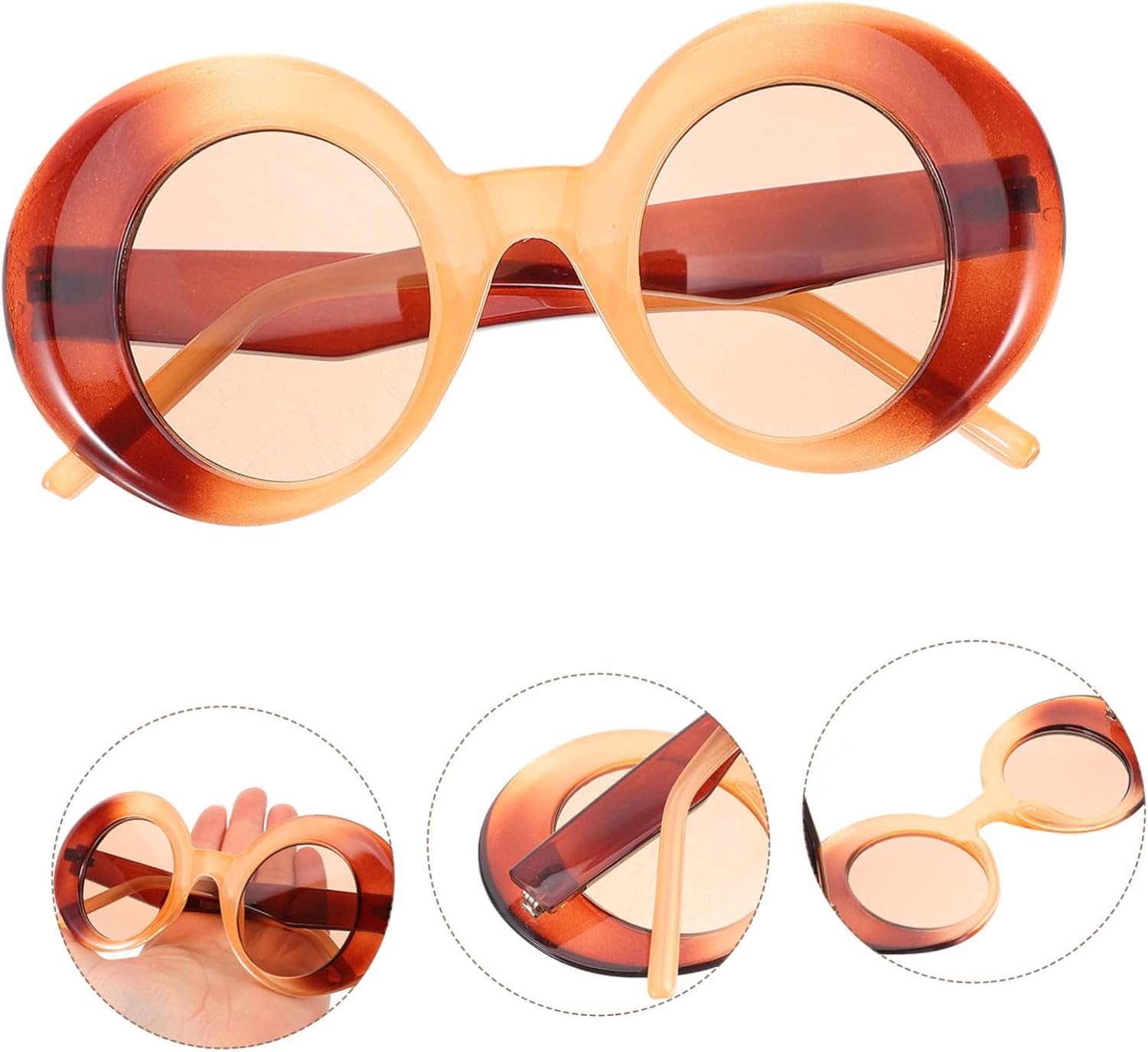 Summer Novelty Sunglasses Unique Color Funny Eyewear for Parties Dance Events and Photo Props Lightweight Hip Hop Inspired Sunglasses