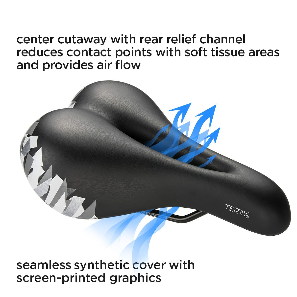 Selle Vélo Femme Terry Cite X - Rails CrMo - Confort Et Qualité - Neuve