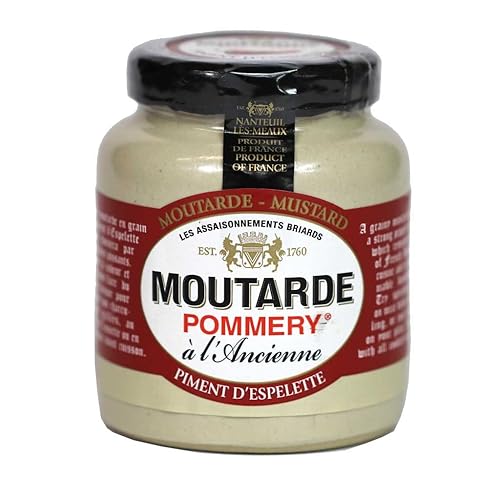 Pommery Mostaza Meaux Moutarde en Cerámica Crock con Chillies Espelette