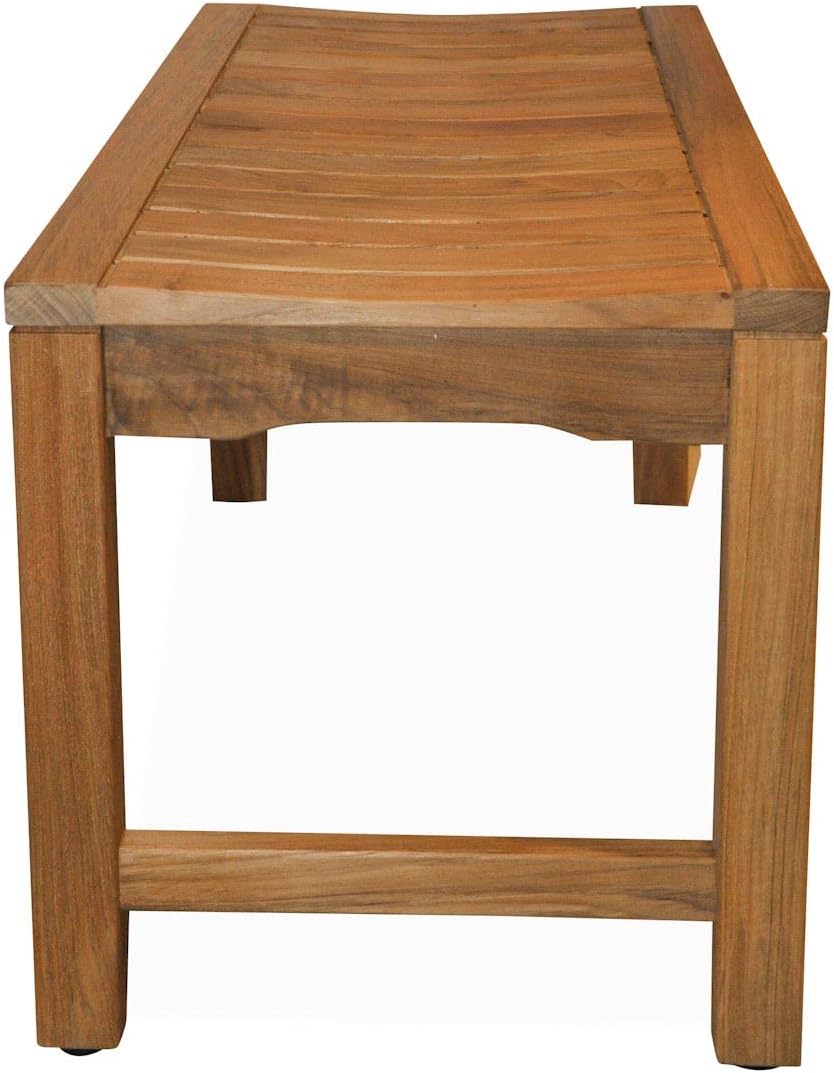 Teak Backless Bench Rosemont Collection 36 inches, Wooden Bench for Outdoors, Patio or Garden