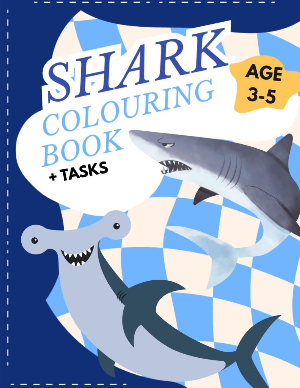 Easy Shark Coloring Book for Kids: Fun Ocean Friends to Color