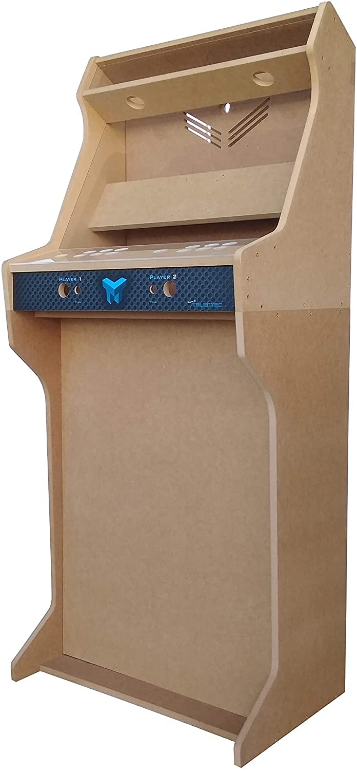 Arcade-Möbel-Set, 61 cm (24 Zoll), aus MDF-Holz, Acrylmethacrylat, Komponenten, 28 mm Knöpfe und Joystick vom spanischen Typ