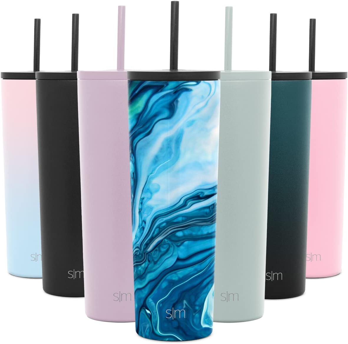 Simple Modern Insulated Tumbler Cup with Straw Lid and Flip