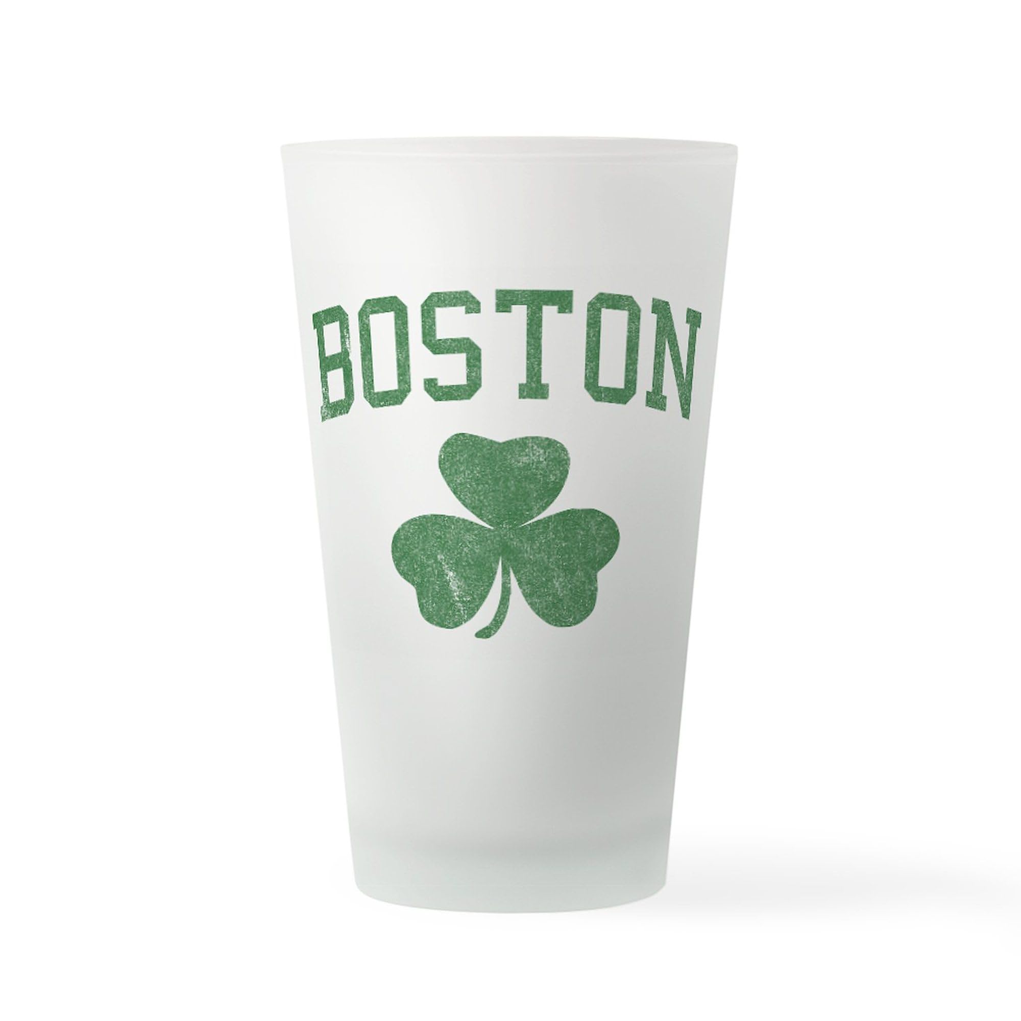CafePress Boston Irish Pint Glass Pint Glass, 16 oz. Drinking Glass