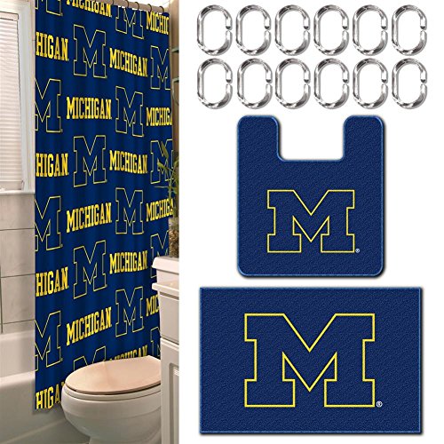 NCAA Michigan Wolverines 16 Pc Bathroom Set
