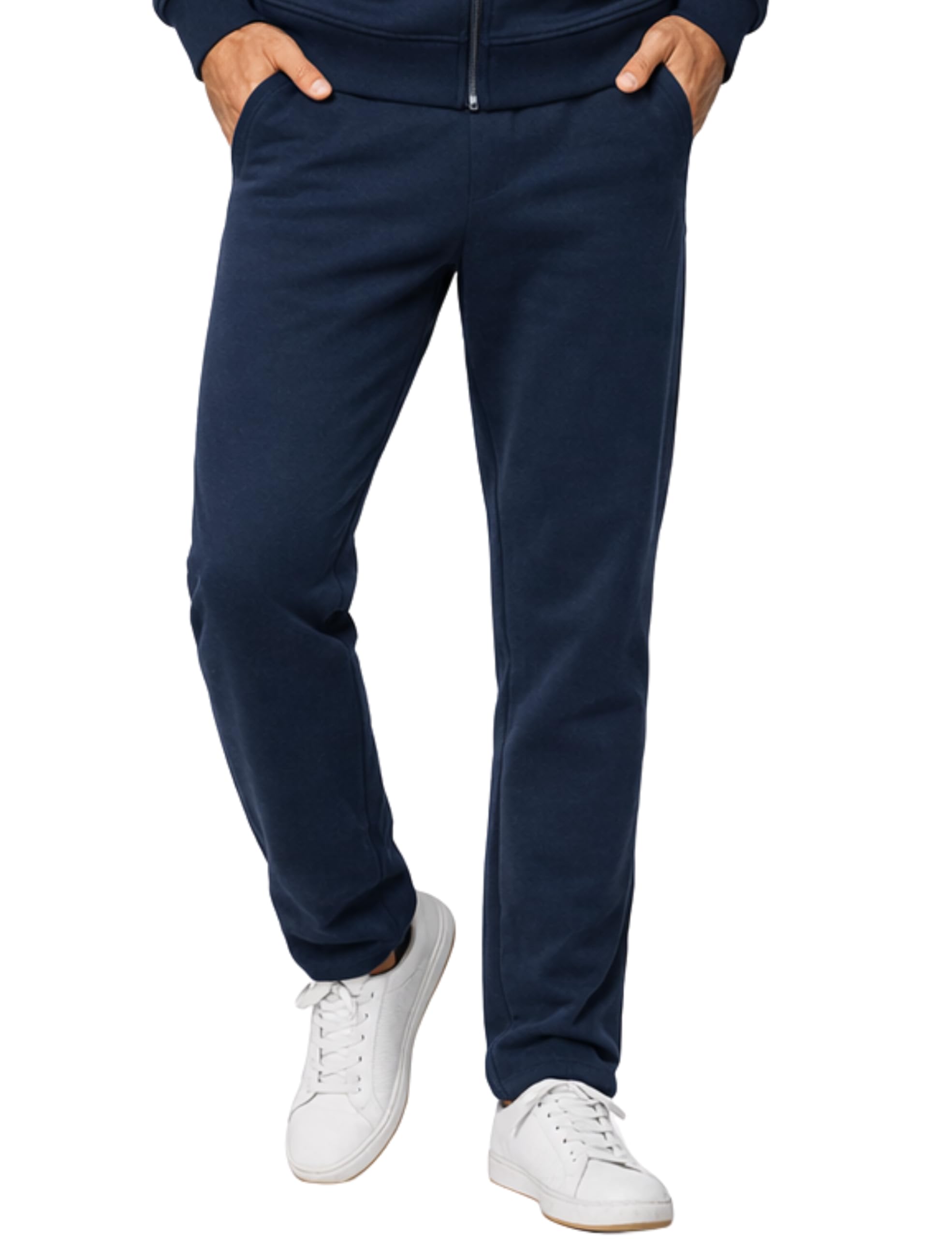 Morgenstern Survêtement Homme Ensemble Coton Classique Gris Taille M-XXL