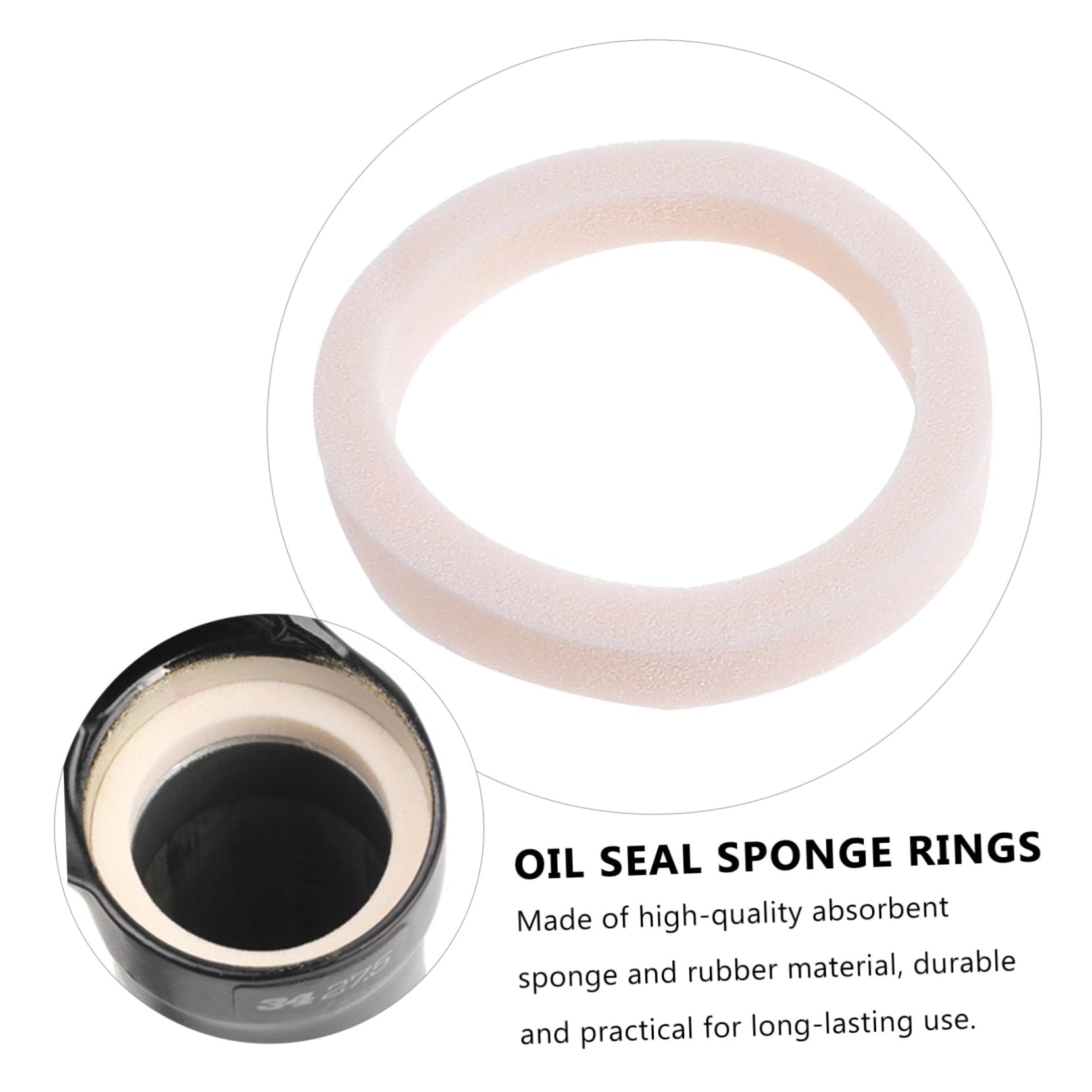 balacoo 8 Sets Handlebar Spacers Front Stem Fork Washer Headset Spacers Cycling Oil Seal Sponges Front Suspension Ring Bike