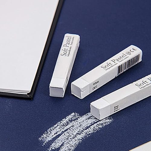 Miniatura 3 de NICEYST Juego de 6 lápices de tiza cuadrada de grado artístico, juego de lápices de tiza cuadrada para dibujar en barra pastel, herramienta de