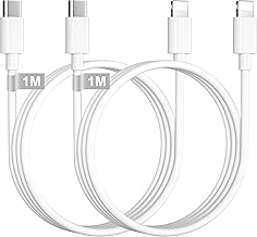 USB C to Lightning Cable 1M-Pack of 2, [MFi Certified] iPhone USB C Cable Charger USB Cable Lightning Cable Fast Charge Cord iPhone Charger USBC Wire for iPhone14/13/12/11/XR/8/7/SE/iPad
