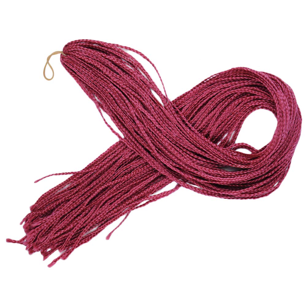 Mayloss Long Micro 3X Pre-Looped Synthetic Zizi Braids 10 Packs/Lot 28 Inch 50g/Pack Color Thin Small Box Braid Crochet Hair Twist Fiber Hair Micro