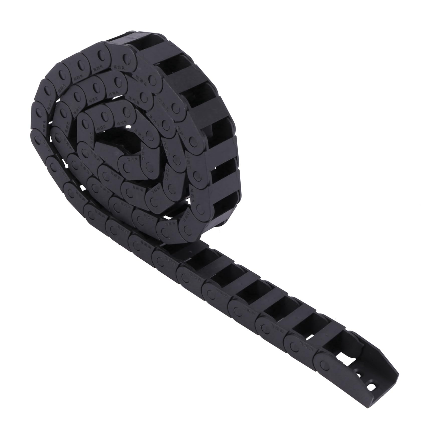 6 Piezas 10 x 20mm 1M Abierto en Ambos Lados Cadena de Arrastre Cable de Remolque de Plastico