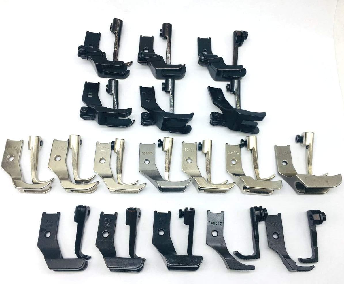 HONEYSEW 14SET Walking Presser Feet FIT for JUKI CONSEW Singer Brother Industrial Sewing (HM-WF14)