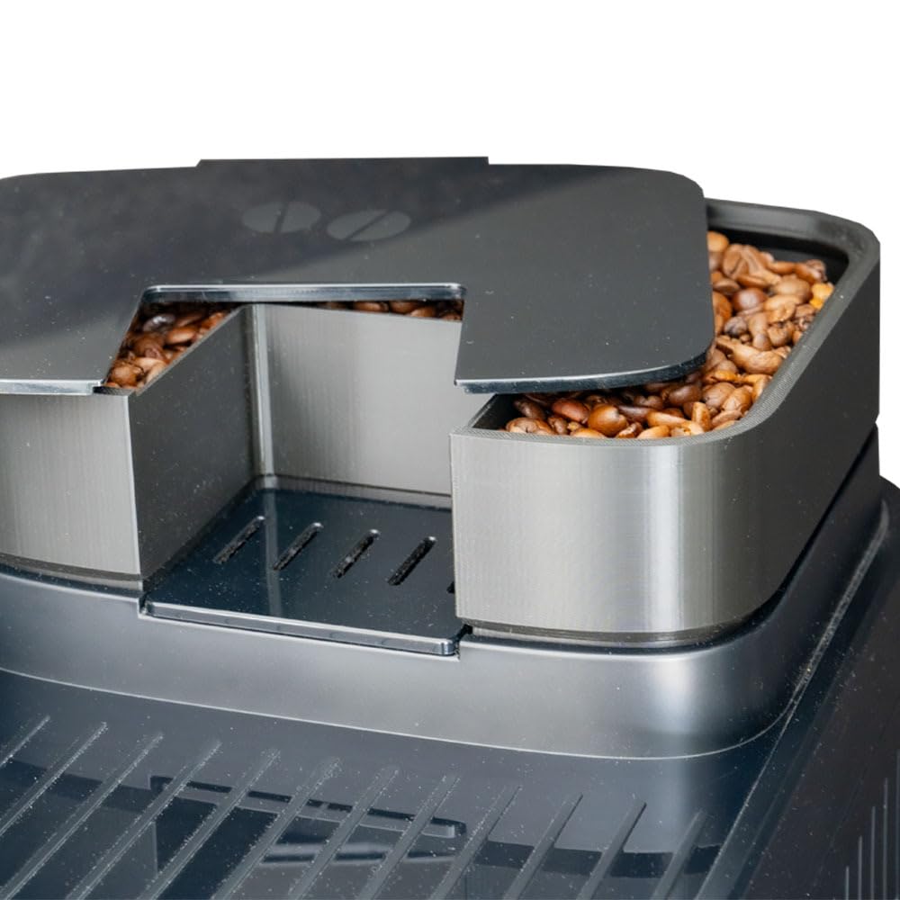 Kaffeebohnen Erweiterung passend für De´Longhi Kaffeemaschinen der EVO und EVO NEXT - Serie, Fach/Vergrößerung/Erhöhung für Kaffeebohnen Bohnenbehälter, Zubehör Kaffeemaschine (10cm)