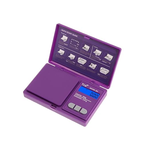 Miniatura 2 de True 42 Maxim 201 Purple Special Edition 200 gx0.0.04oz - Báscula de precisión para joyas, alimentos, medicinas, báscula de bolsillo asequible y