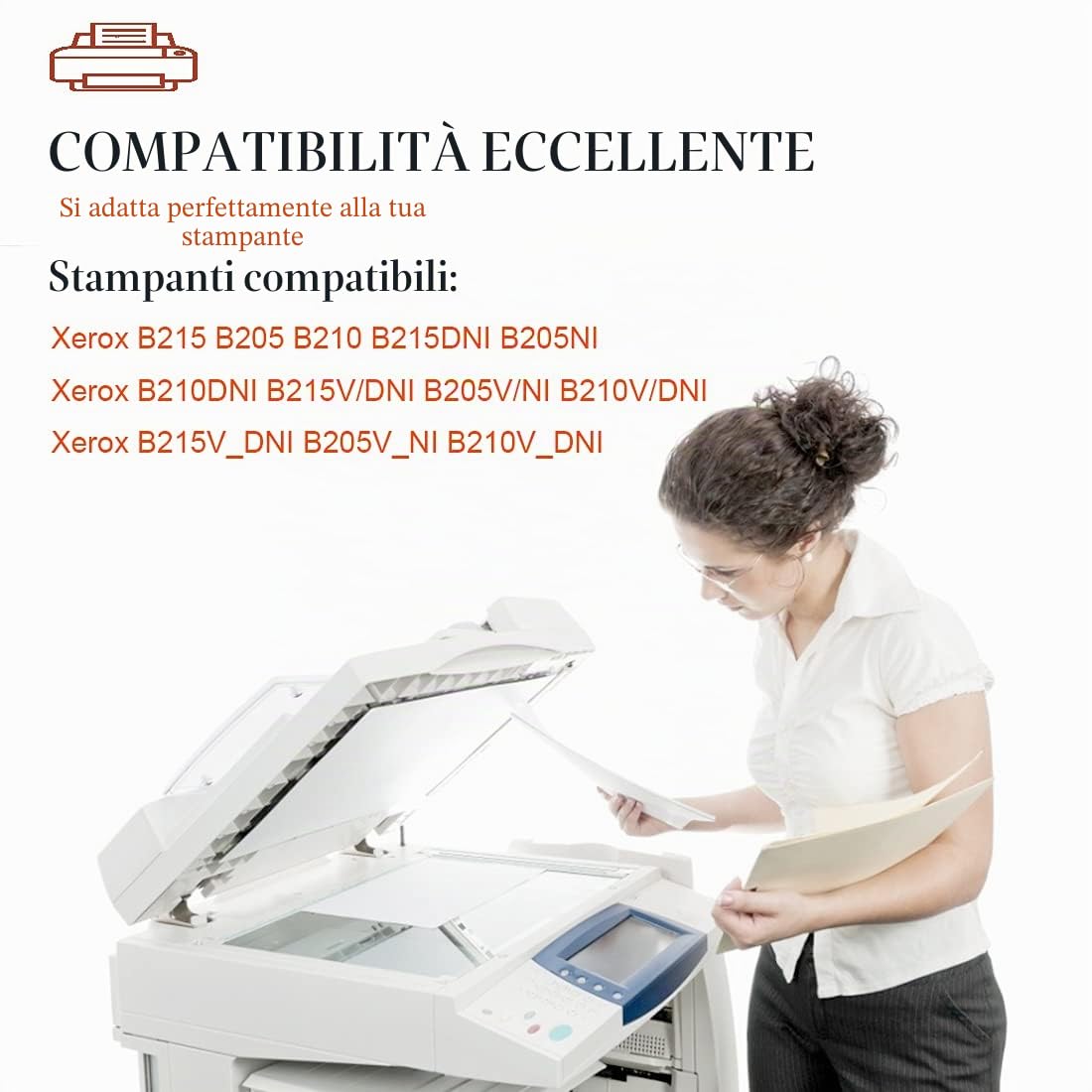 Cartuccia tamburo compatibile B210 B205 B215 per stampanti Xerox B205 B210 B215 B210DNI B205DNI B205MFP B215DNI B215MFP Alta resa 10000 pagine 101R00664 (Unità tamburo)