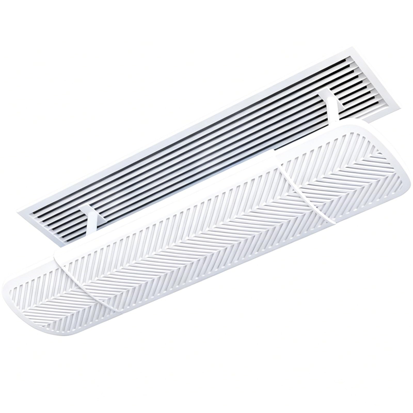 Air Vent Deflector Telescopic, AC Vent Deflector for Central Ceiling Air Conditioner Vents Universal, Angle and Distance Adjustable(78 cm/31 in)