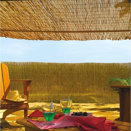 RETELANDIA - Arella Canniccio Bamboo Naturale Economy per Recinzioni, Balconi, Terrazzi, Protezione Privacy, h m 2x5