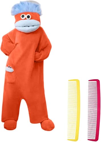 SamLng Big Mouth Monster Onesie Silly Monster Onesie Plush One Piece Pajamas Ove