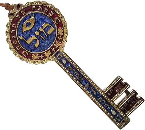 Amuleto de cábala clave de riqueza Get Rich para colgar en la pared, bendición de prosperidad judía por dinero, abundancia y éxito, amuleto