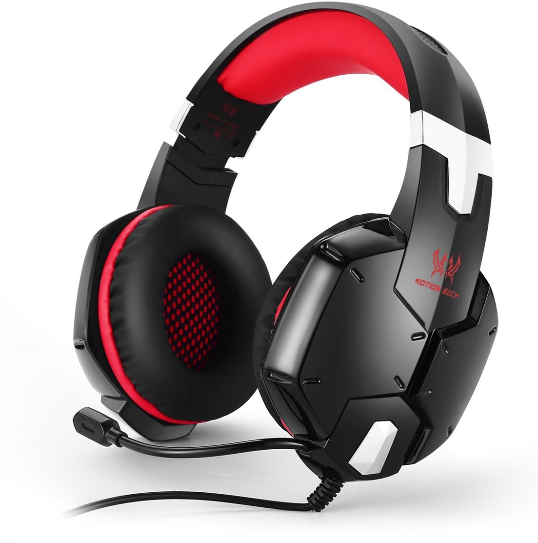 KOTION EACH G1200 Gaming Headset 3.5mm Game Headphone Earphone Headband with Mic Stereo Bass for PS4 PC Computer Laptop Mobile Phones