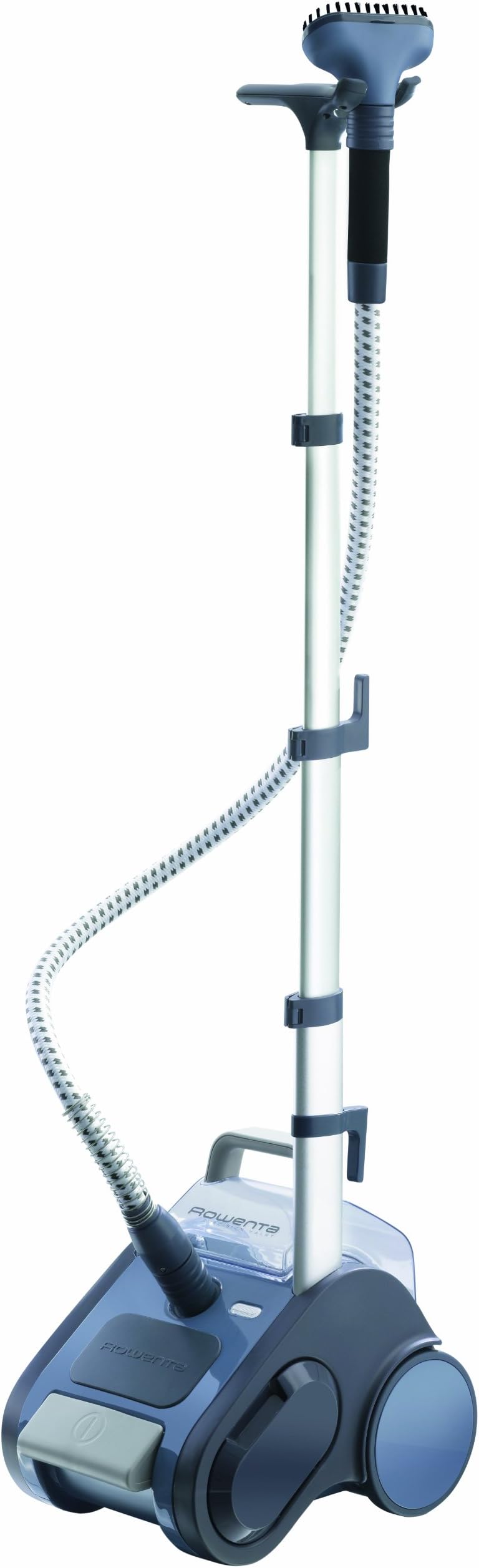 Rowenta GS6020 Compact Valet Full Size Garment and Fabric Steamer with Foot Operated On-Off Switch, 1550-Watt, Blue