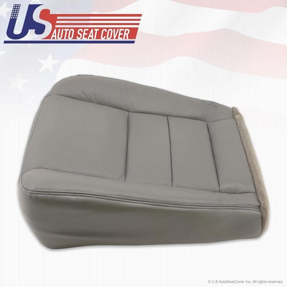 Miniatura 3 de 2002 a 2007 para Ford F-250 F-350 Lariat Cubierta de asiento de cuero gris perforado