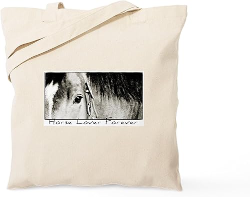 Miniatura 28 de CafePress Barn Stuff - Bolsa de compras de lona beige natural reutilizable para caballos