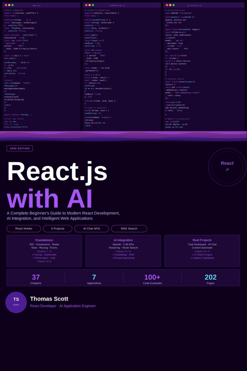 React.js with AI: A Complete Beginner's Guide to Modern React Development, AI Integration, and Intelligent Web Applications
