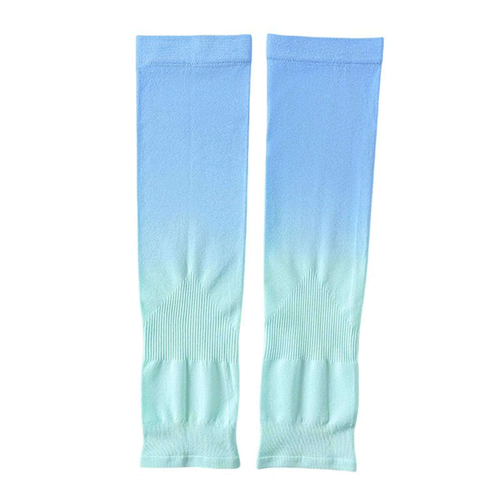 matumou Sleeves, Cooling Arm Sleeves with Thumb Hole, Gradient Color Ice Silk UV Sleeves for Women Summer Driving Cycling