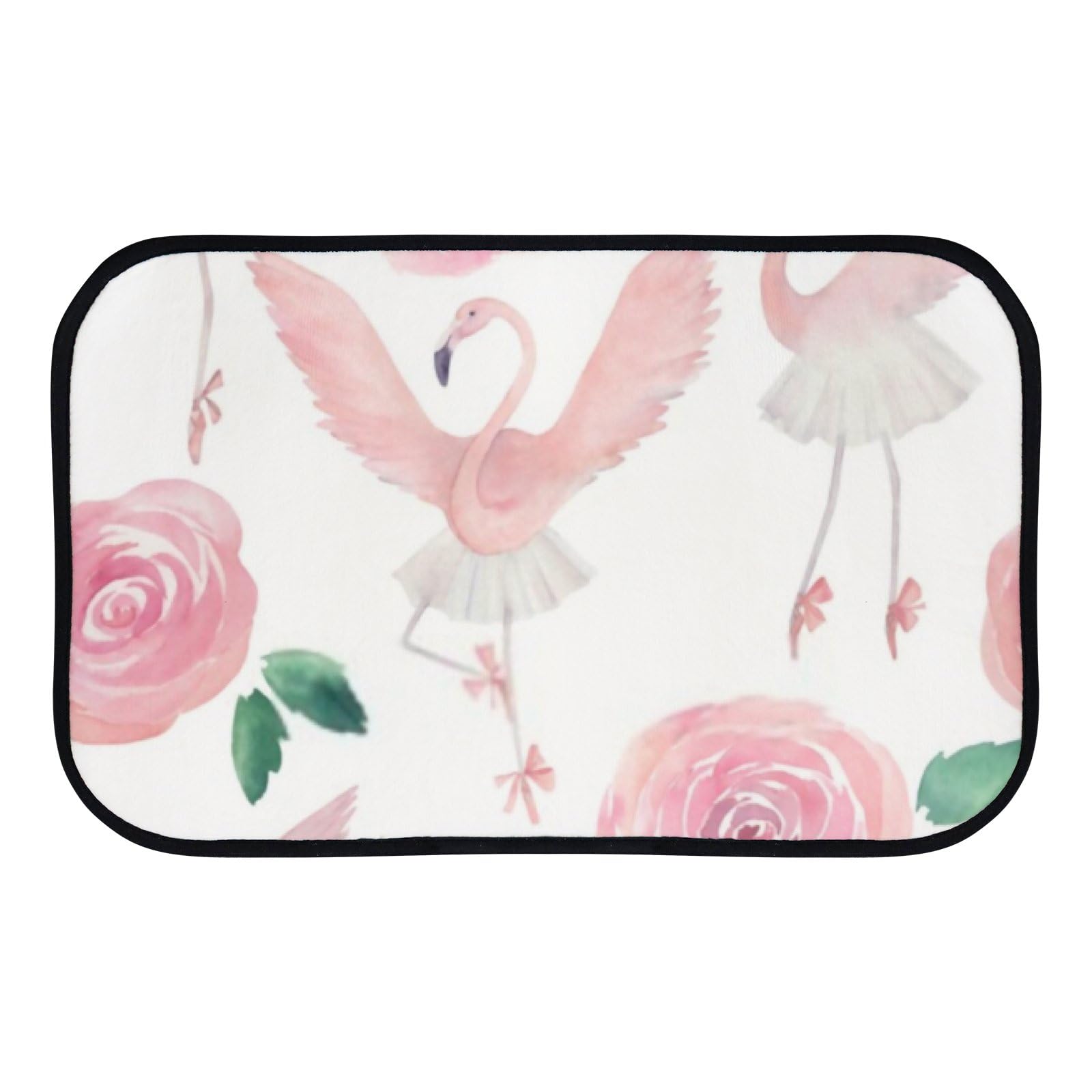 Nuansexi Bathroom Rugs Dancing Ballet Watercolor Abstract Pattern Floor Mats Non Slip Bathmat Doormat Tub Mat Coral Velvet Absorbent Entrance Carpet Mats Machine Washable Bedroom Decor