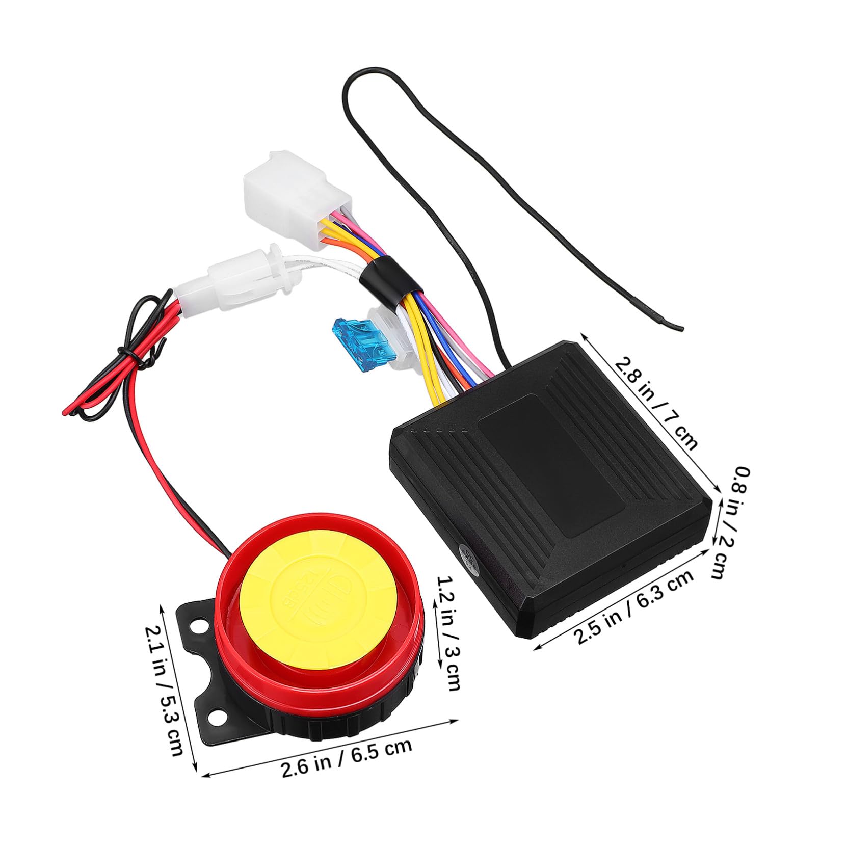 Allarme Antifurto per Veicoli a Due Ruote 315mhz con Avvio Remoto Nero | Abs, Batteria Inclusa, Telecomando in Dotazione, Dispositivo per Scooter e Motocicletta
