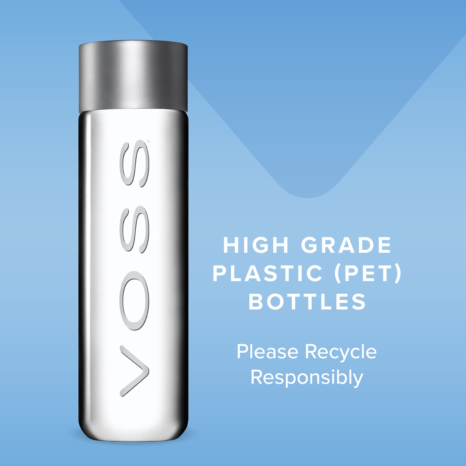 Voss Still Premium Naturally Pure Water Pet Plastic Bottles for OnThe