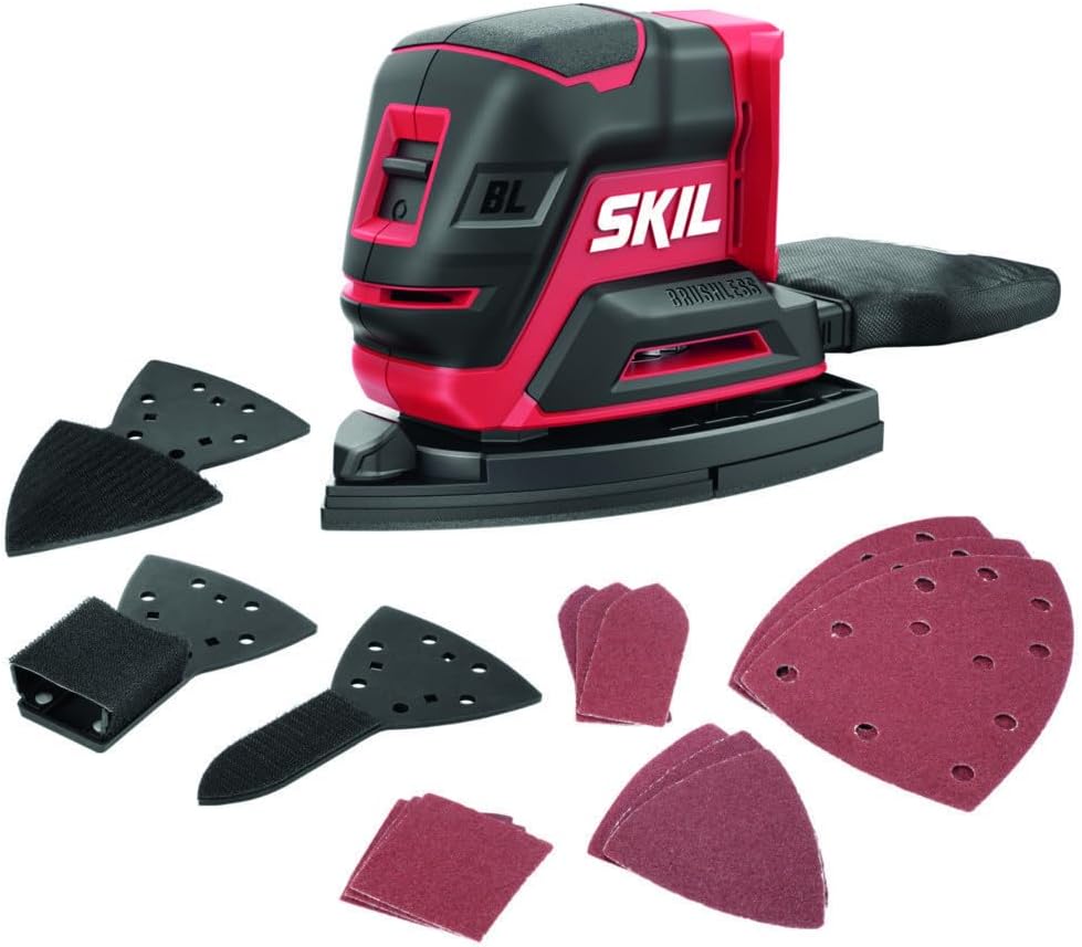 SKIL PWR CORE 20 Brushless 20V Compact Multi-Sander Tool Only- SR6607B-00