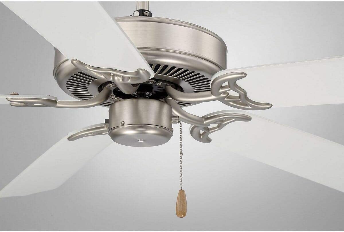 Buу 1 gеt 1 Savoy House 52-FAN-5W-SN Downrod Mount, 5 White Blades Ceiling fan, Satin Nickel Flаѕh Dеаlѕ - 60% оƒƒ Savoy House 52-FAN-5W-SN Downrod Mount, 5 White Blades Ceiling fan, Satin Nickel