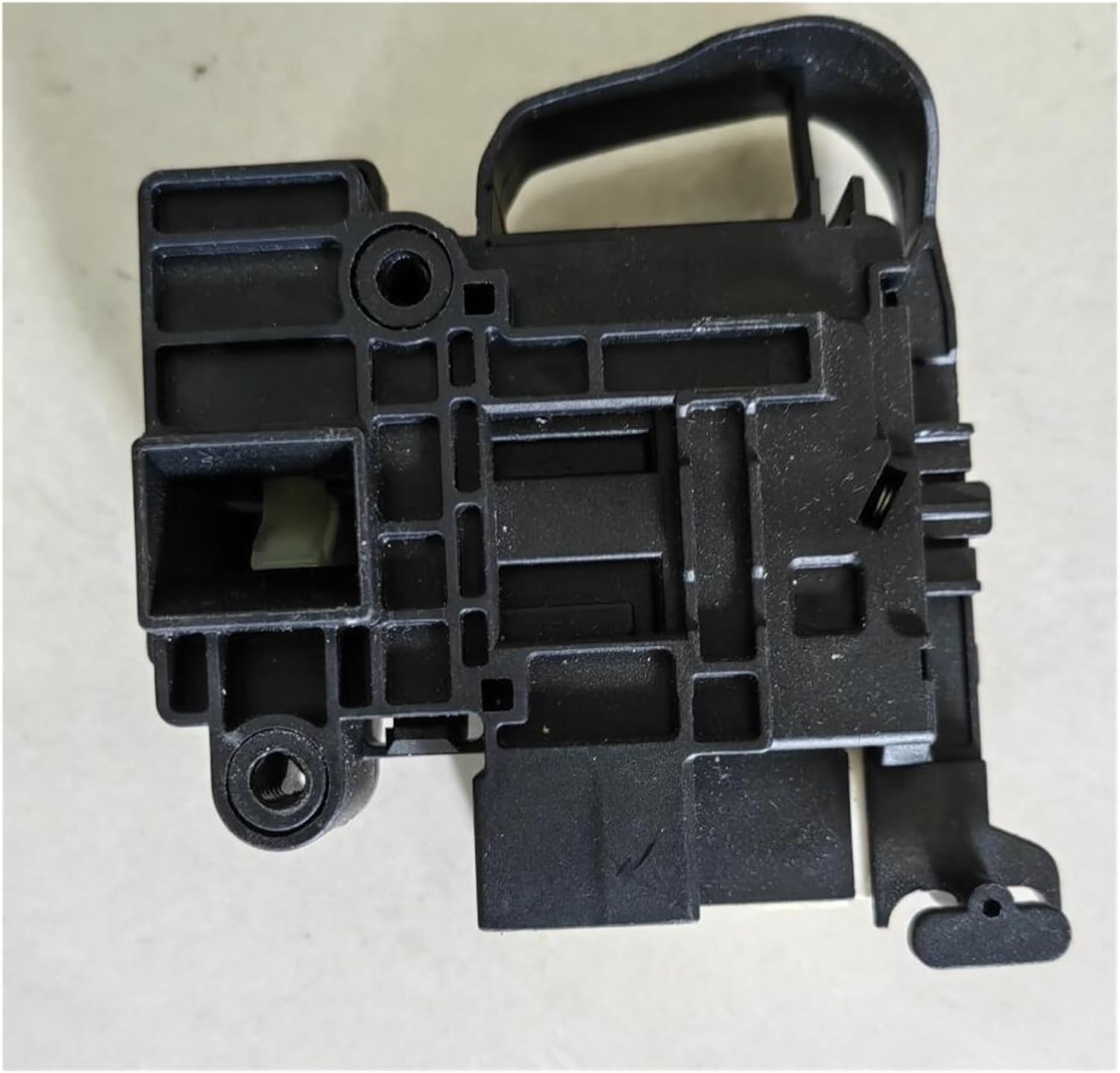 Rear view of the YANPXDOE washing machine door lock, showing the mounting points and internal structure.