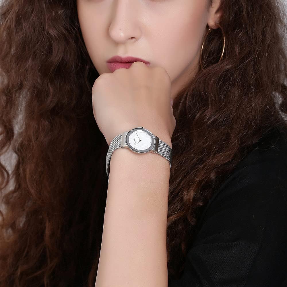 Skagen Orologio da donna Freja Lille, orologio a due lancette in acciaio inossidabile Skagen Orologio da donna Freja Lille, orologio a due lancette in acciaio inossidabile