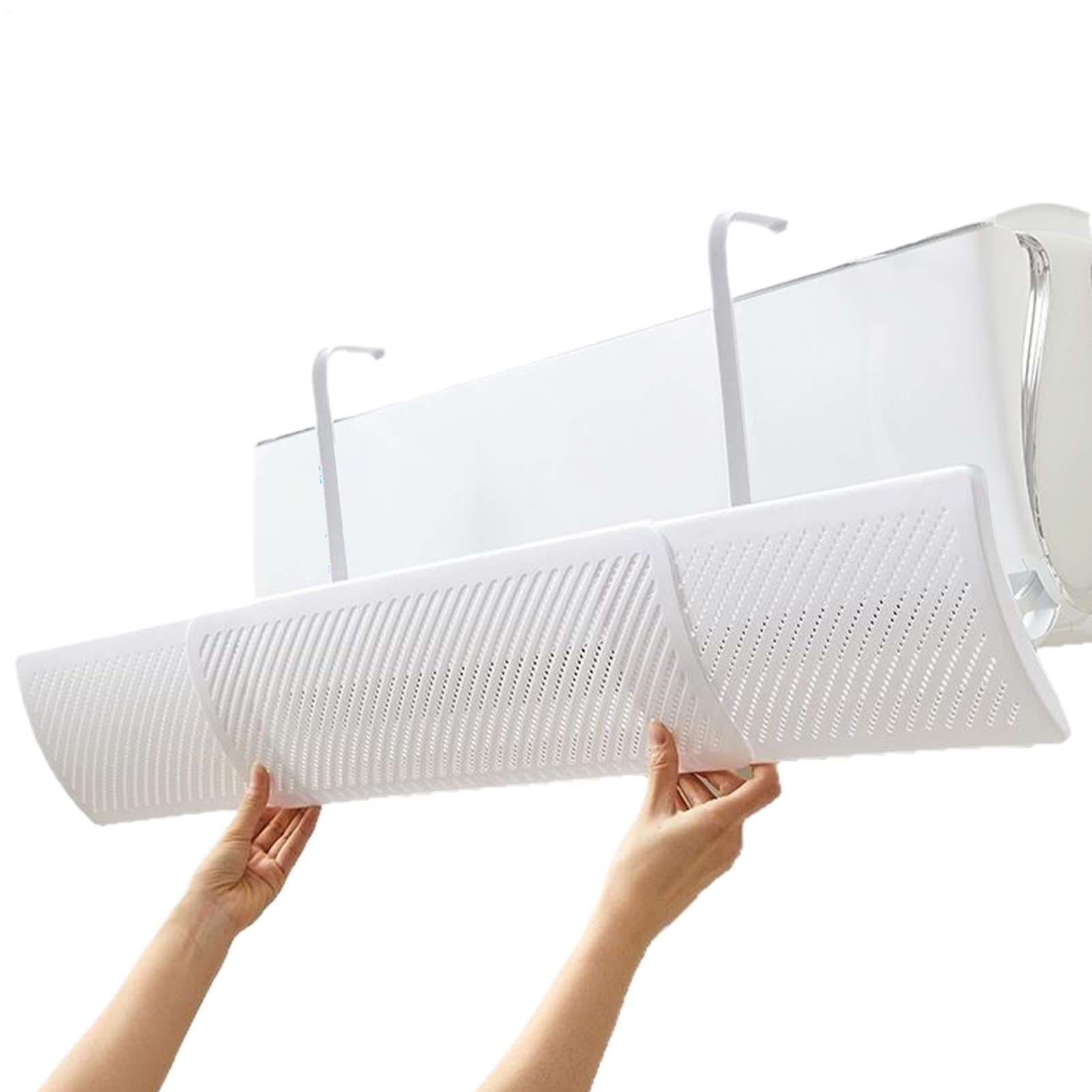 Deflettore di flusso d'aria - Deflettore di aria condizionata regolabile, per ufficio, casa, esterno, auto, camera da letto e finestre