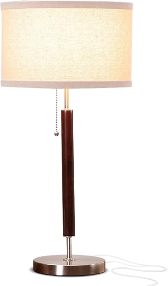 Brightech Carter LED Bedside Lamp - Compact Table & Desk Reading Lamp for Bedroom, Living Room ...