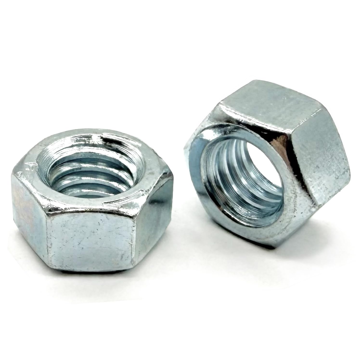 (400 Pieces) 1/4"-20 Grade 5 Finished Hex Nuts Zinc Clear