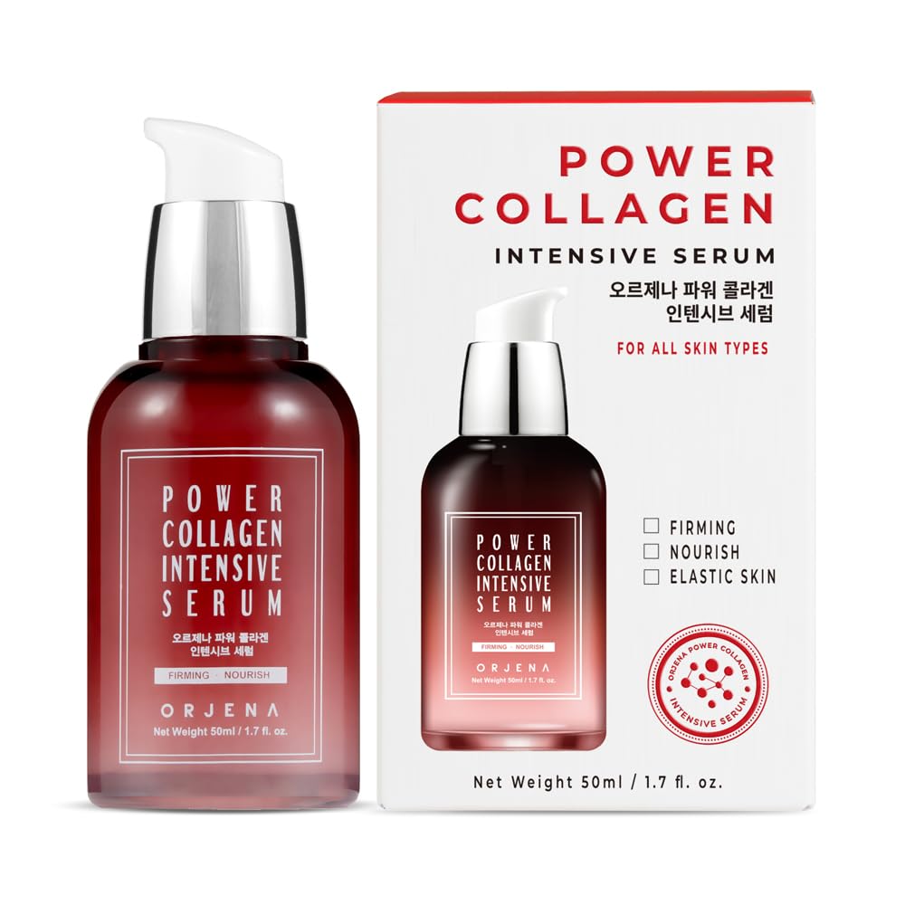 Orjena Power Collagen Intensives Serum - Straffend, Pflegend, Elastische Haut - Für Alle Hauttypen, 50 ml Nettogewicht